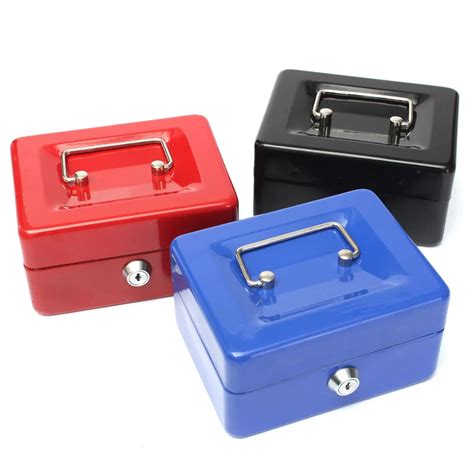 small lockable metal box